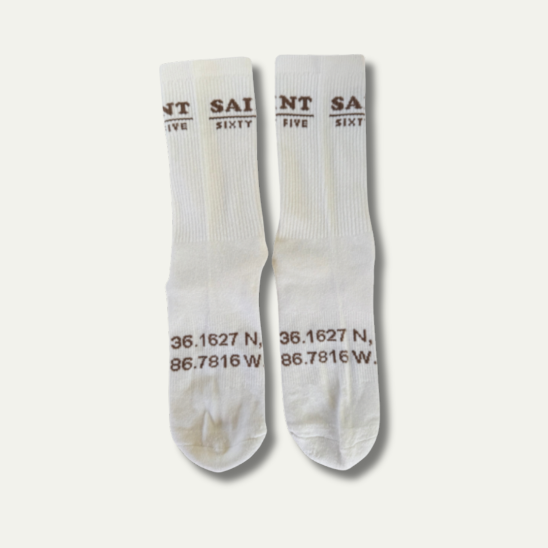 Everyday Crew Socks- Cream/Mushroom