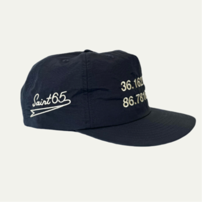 Friends & Family- Nylon Embroidered Nashville Coordinates/Alternate Logo Hat.