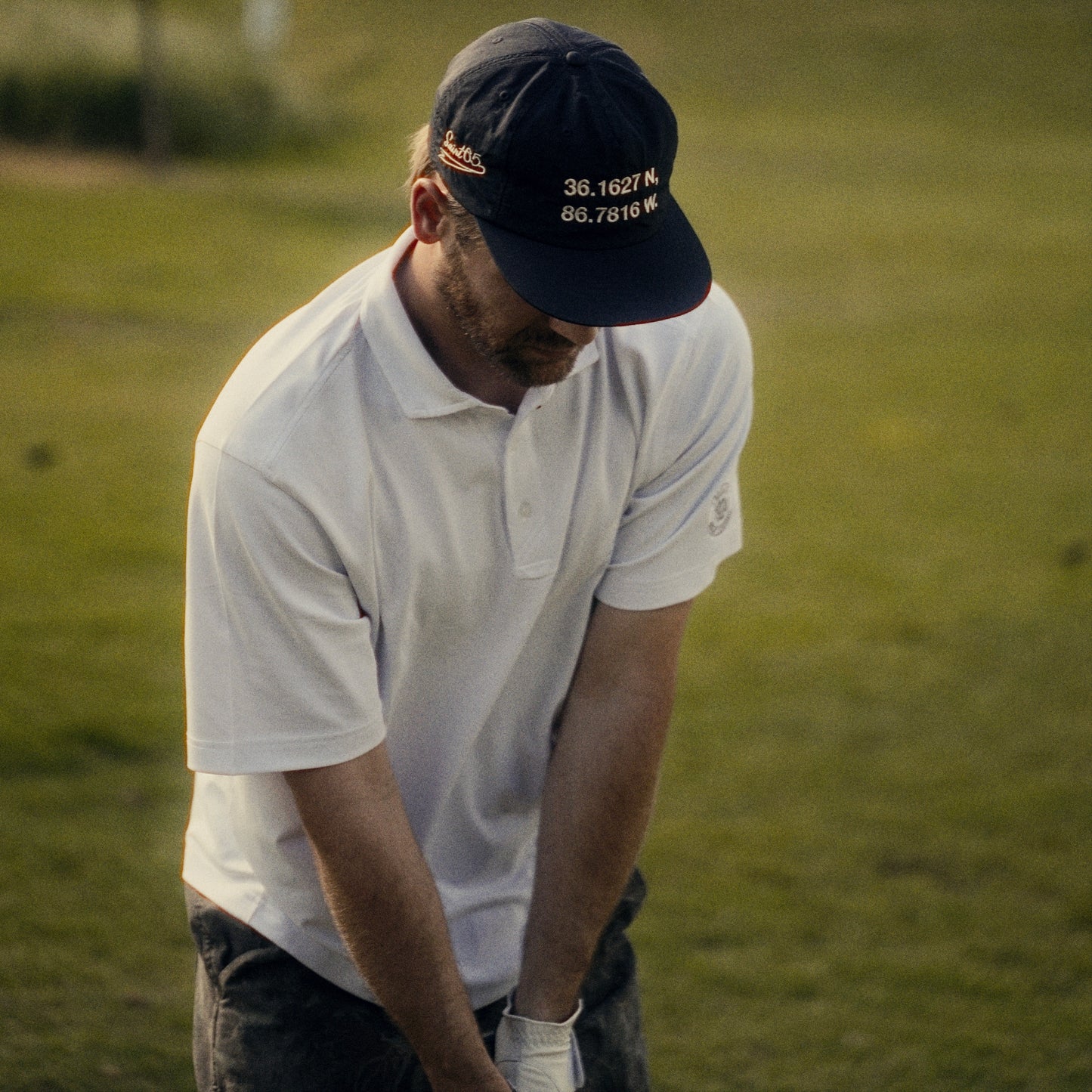 Friends & Family- Nylon Embroidered Nashville Coordinates/Alternate Logo Hat.