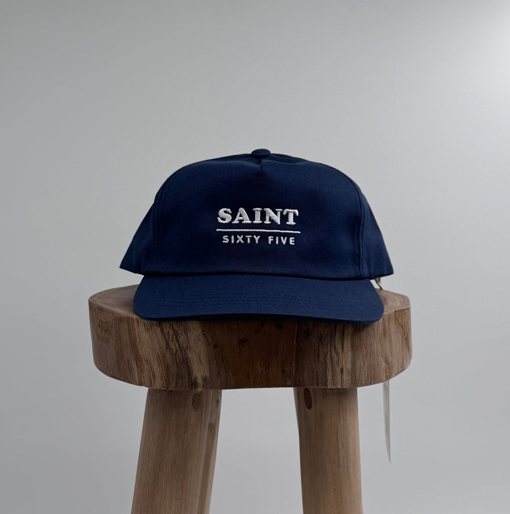 Navy 5 Panel Twill Sample Hat