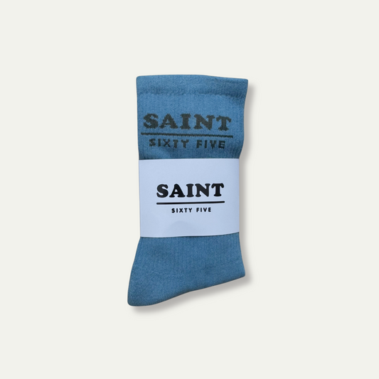 Indigo Dyed Everyday Crew Socks-