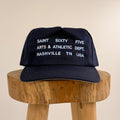 Twill Arts & Athletic Dept. Hat- Indigo Dyed Embroidery Thread