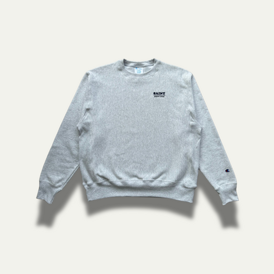 Saint Sixty Five x Champion Reverse Weave Crewneck Sweatshirt- Silver Grey