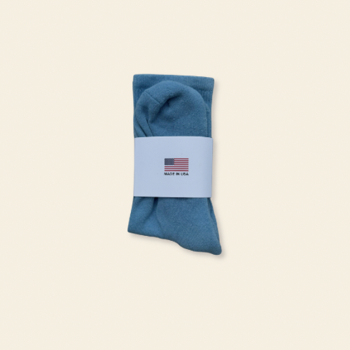 Indigo Dyed Everyday Crew Socks-