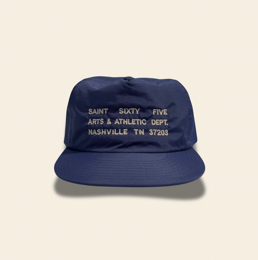 Arts & Athletic Dept. Nylon Hat- Midnight Blue