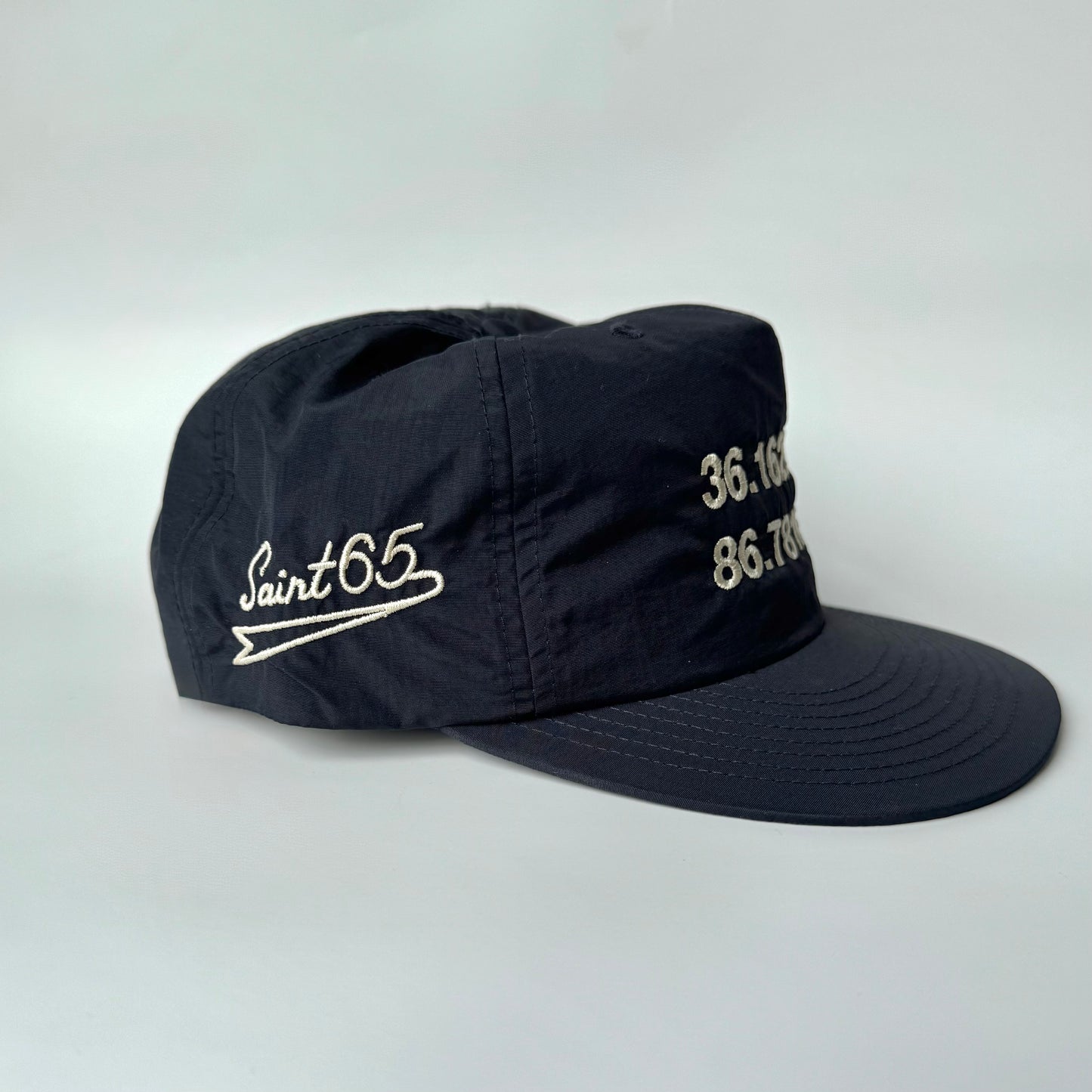 Friends & Family- Nylon Embroidered Nashville Coordinates/Alternate Logo Hat.