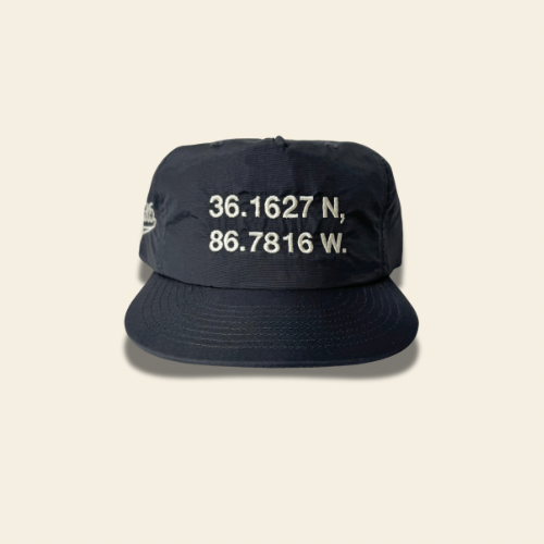 Friends & Family- Nylon Embroidered Nashville Coordinates/Alternate Logo Hat.