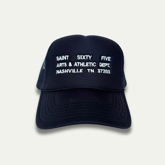 Sample Hat- Arts & Athletic Dept. Foam Trucker- Black